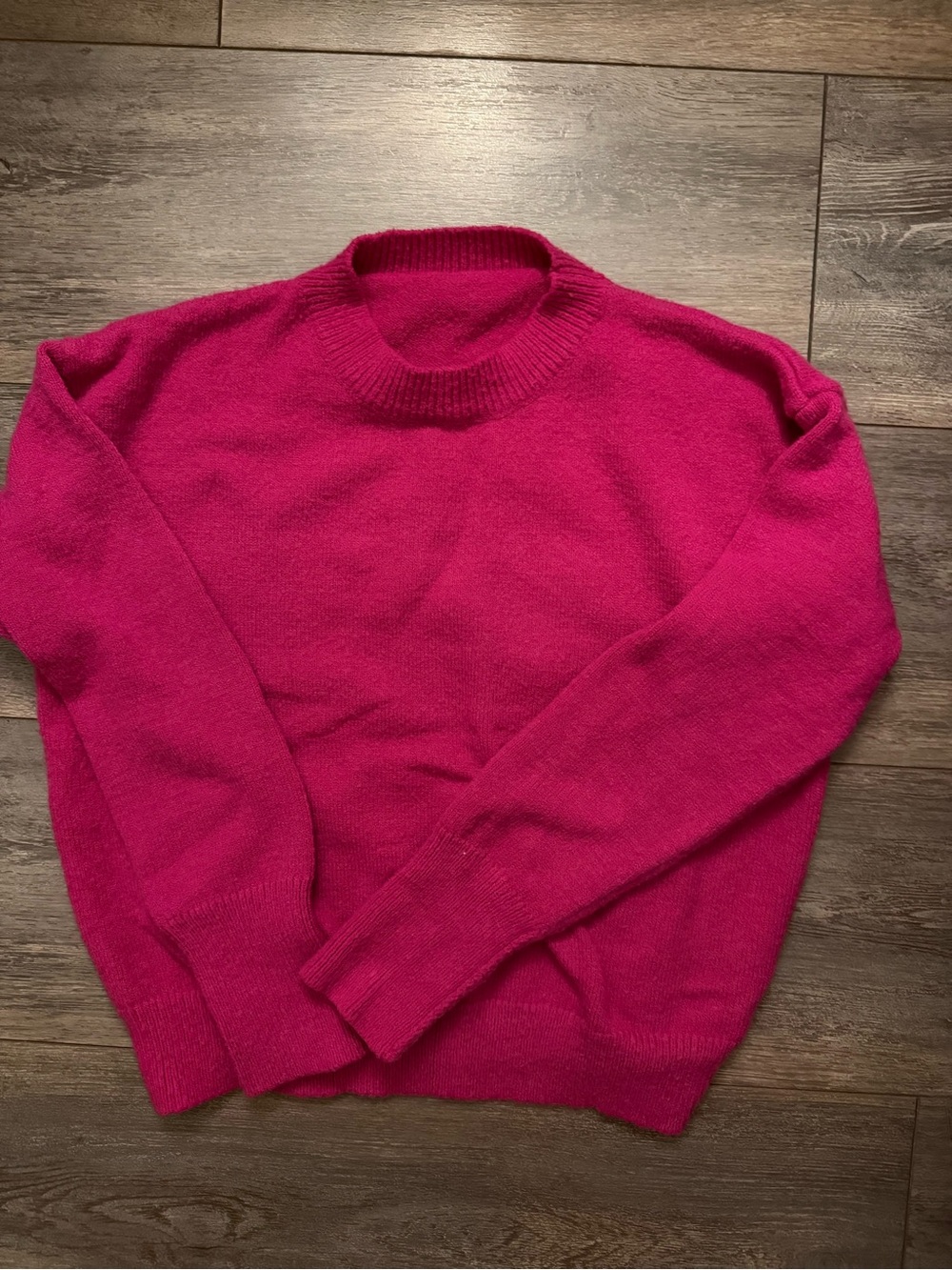 Crewneck Sweater - Hot Pink